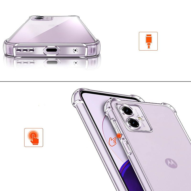 Funda con esquinas reforzadas para Motorola Moto G14