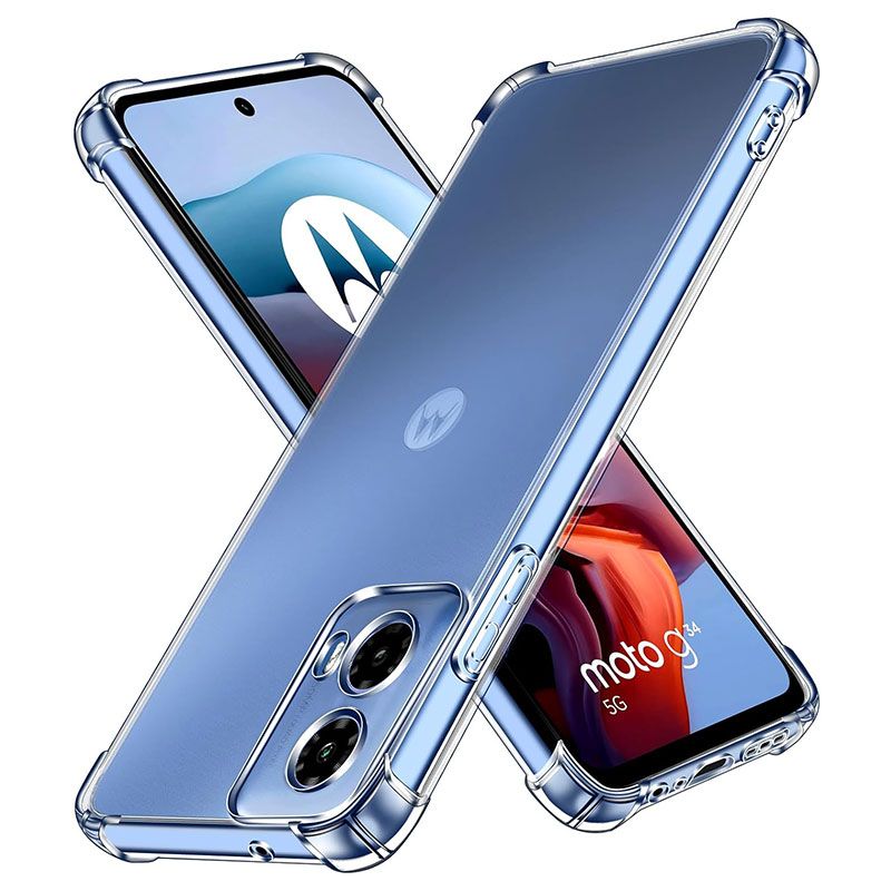 Funda con esquinas reforzadas para Motorola Moto G34 5G