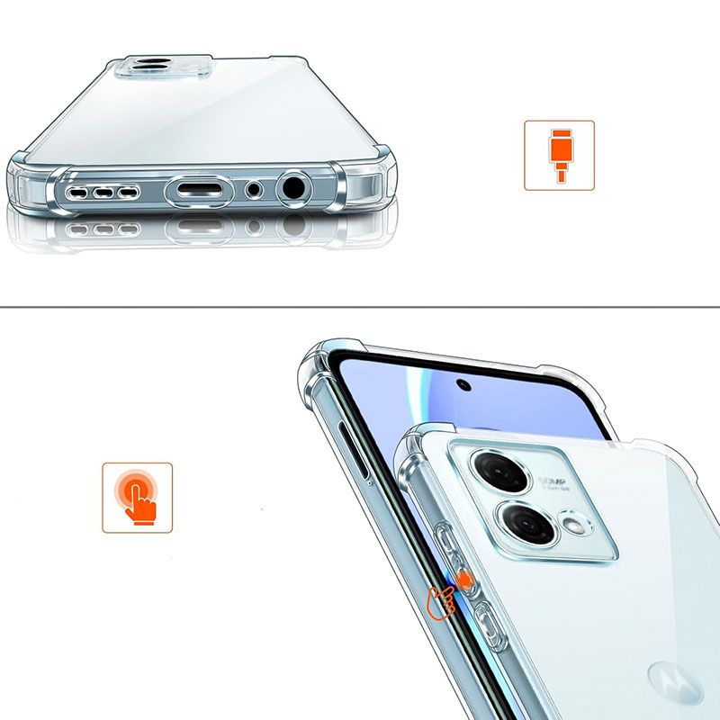 Funda con esquinas reforzadas para Motorola Moto G84 5G