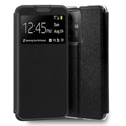 Funda con Tapa y Ventana negra para Motorola Moto G84 5G