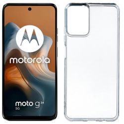 Funda transparente para Motorola Moto G34 5G de silicona