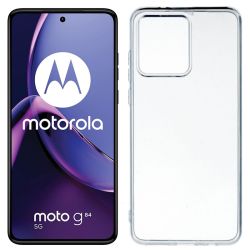 Funda transparente para Motorola Moto G84 5G de silicona