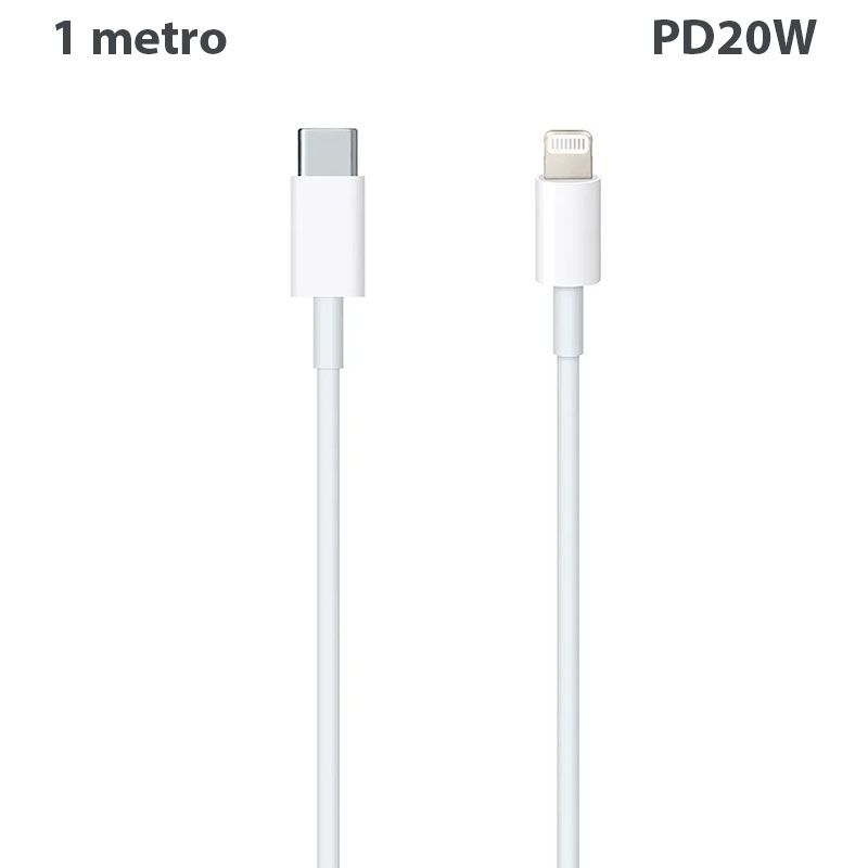 Cable USB C a Lightning de 20W y 1 metro