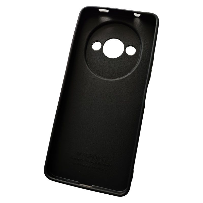 Funda negra para Xiaomi Redmi A3 de silicona