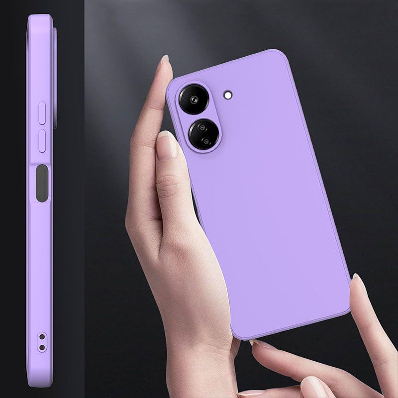 Funda de silicona suave para Xiaomi Redmi 13C / Poco C65 Lila