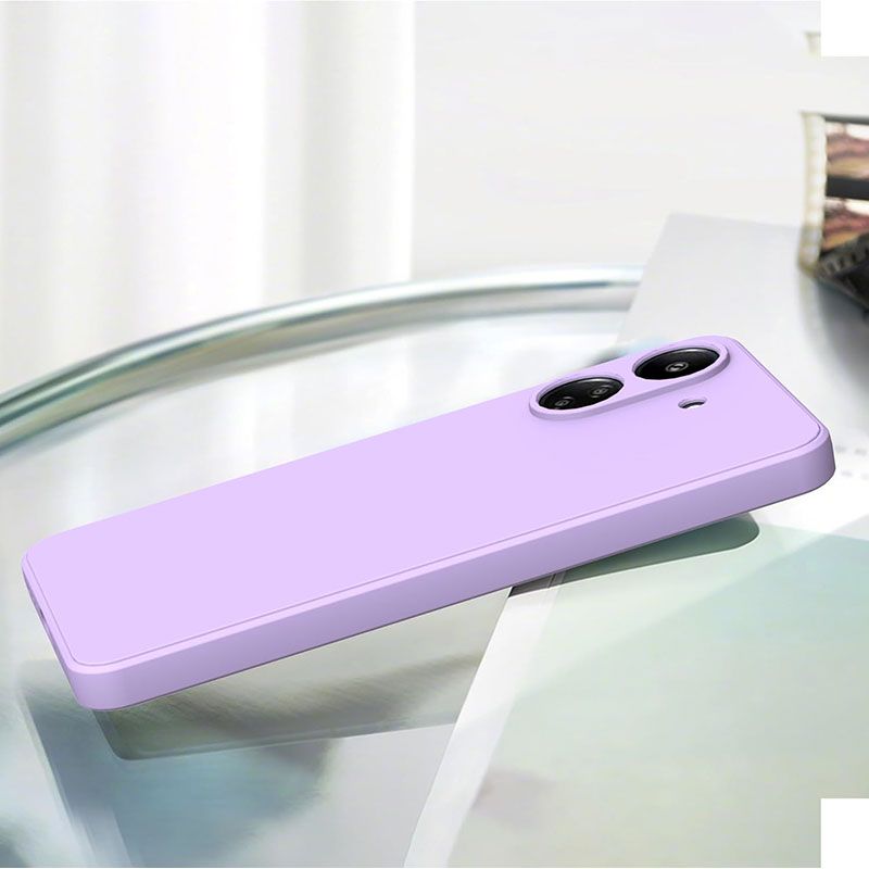 Funda de silicona suave para Xiaomi Redmi 13C / Poco C65 Lila