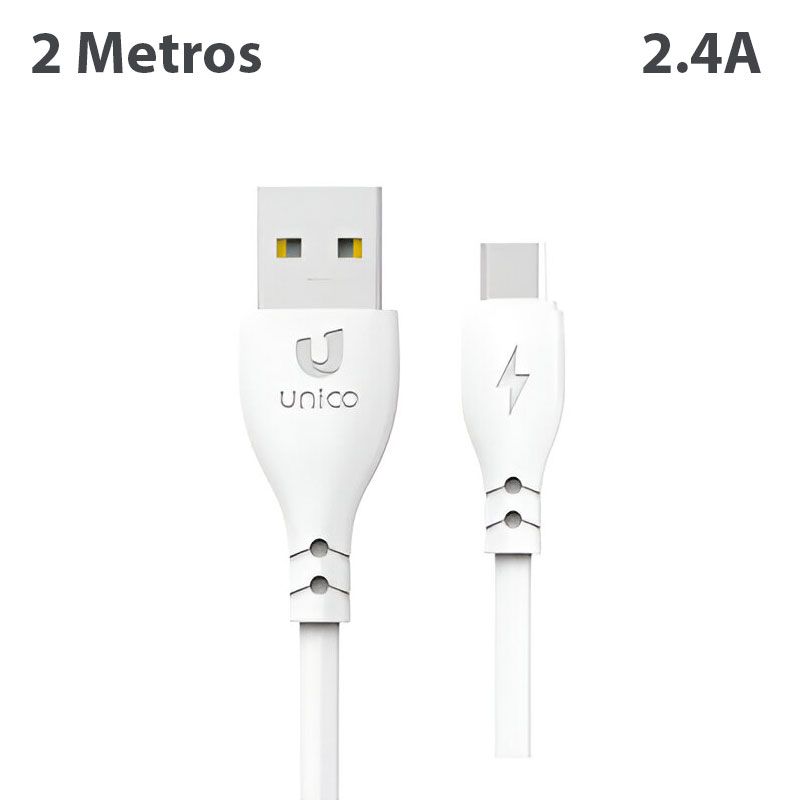 Cable Micro Usb de 2 metros para Móvil y Tablet