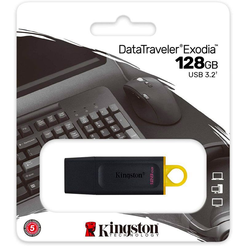 Pendrive Kingston Data Traveler Exodia, Memoria Usb 128GB USB 3.2