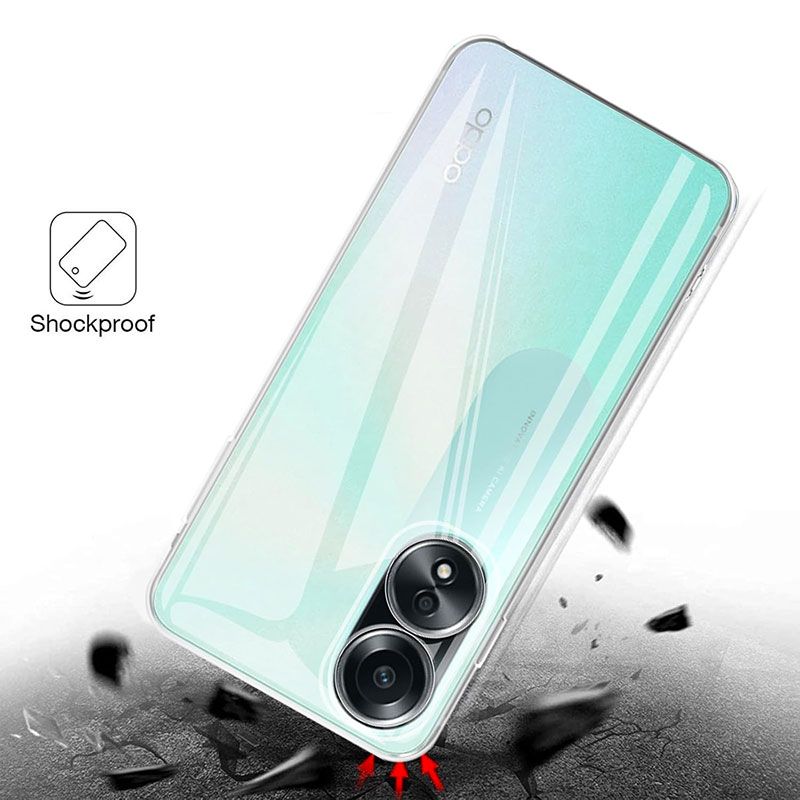 Funda transparente para Oppo A58 4G de Silicona