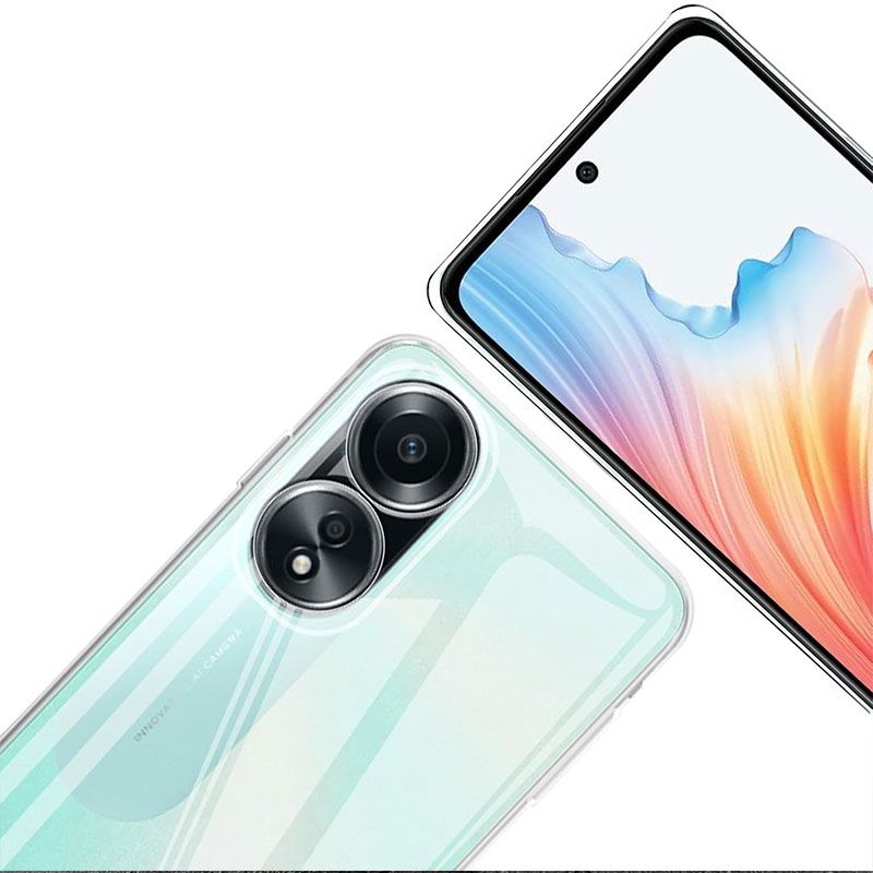 Funda transparente para Oppo A58 4G de Silicona