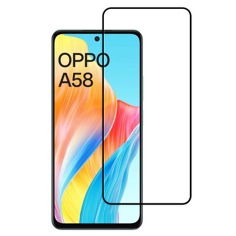 Protector de pantalla completo full glue para Oppo A58 4G