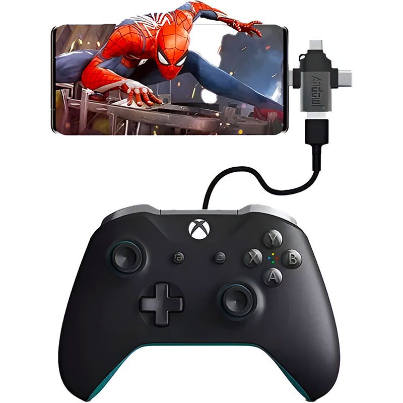 Adaptador OTG 3 en 1 con conector USB tipo C, Lightning, Micro USB y USB 3.0