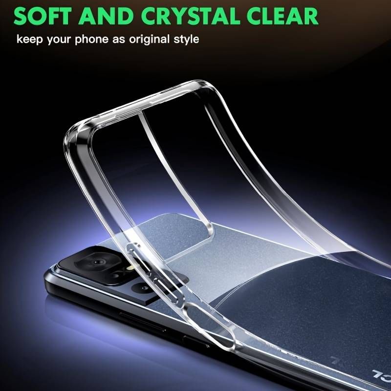 Funda transparente para TCL 40 SE de silicona