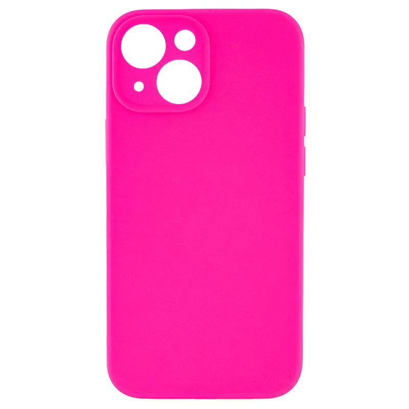 Funda Rosa Fluorescente para iPhone 13 de silicona suave