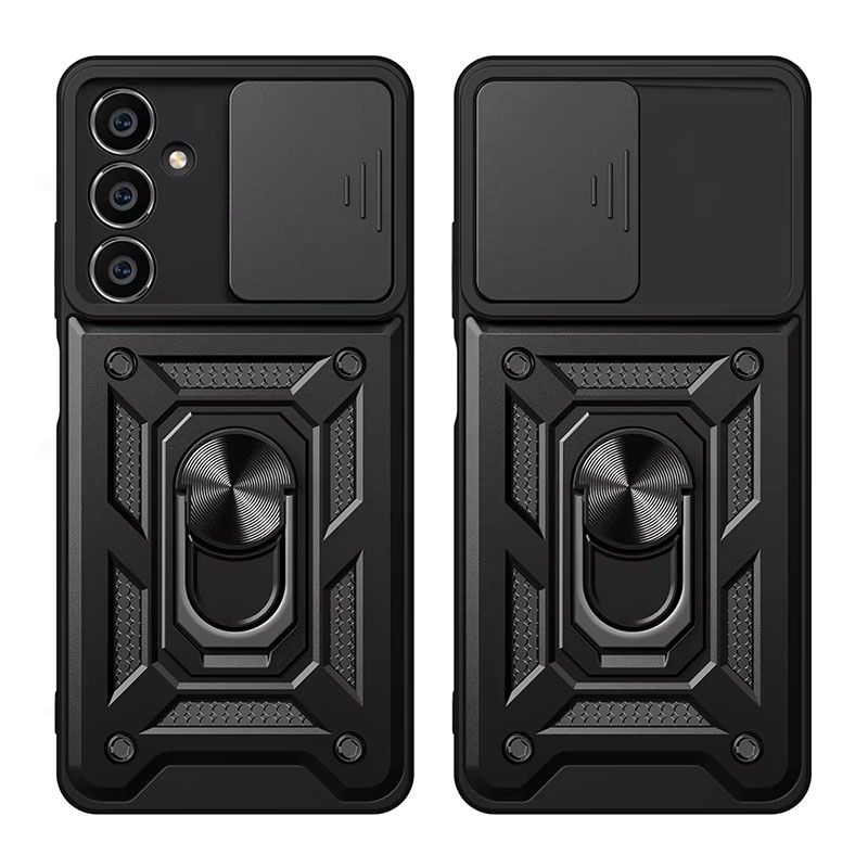 Funda Slide Armor con tapa para cámara y anillo metálico con soporte Samsung Galaxy A05s