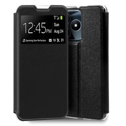 Funda con tapa y ventana para Realme C53 / C51 / Note 50 Negro