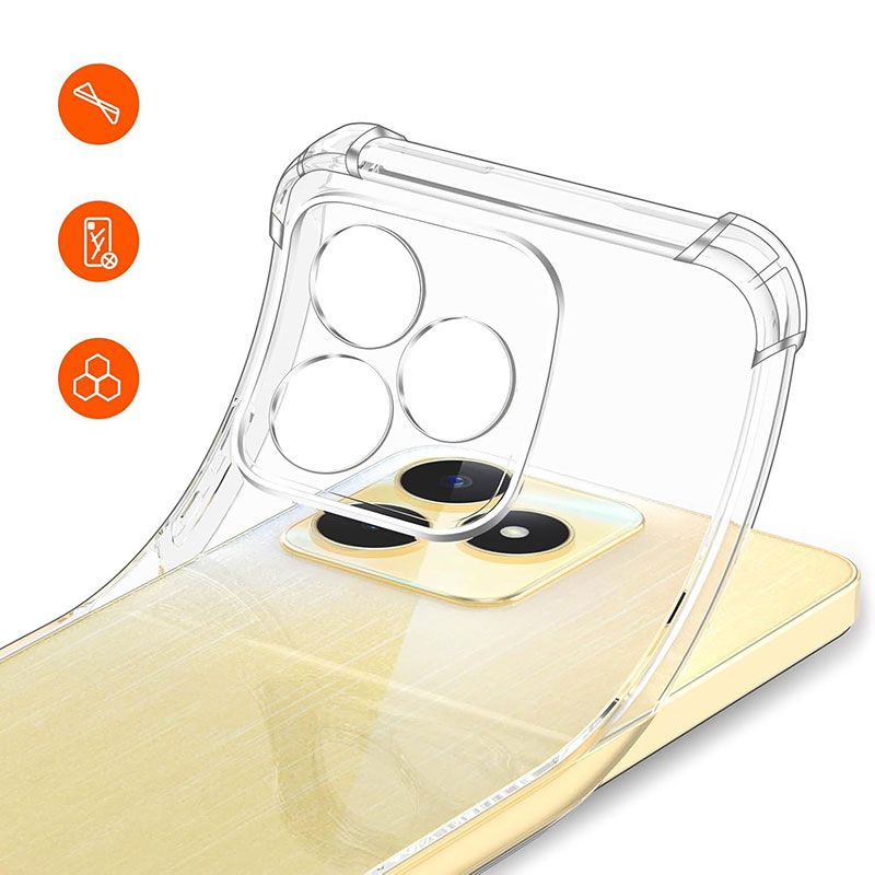 Funda con esquinas reforzadas para Realme C53 / C51 / Note 50