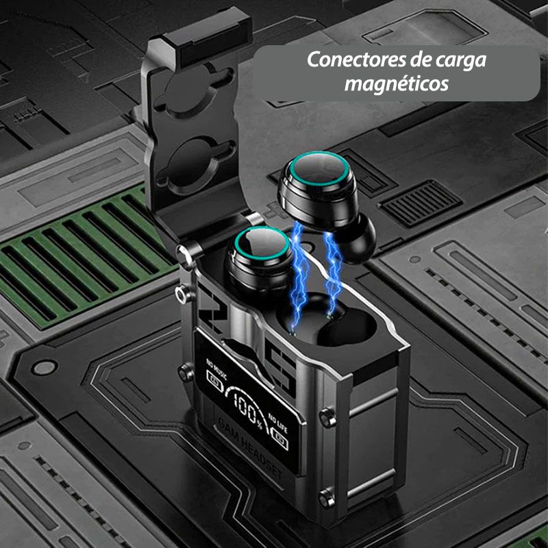 Auriculares Inalámbricos con cancelación de ruido y estuche de carga