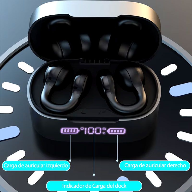 Auriculares Inalámbricos de clip con estuche de carga