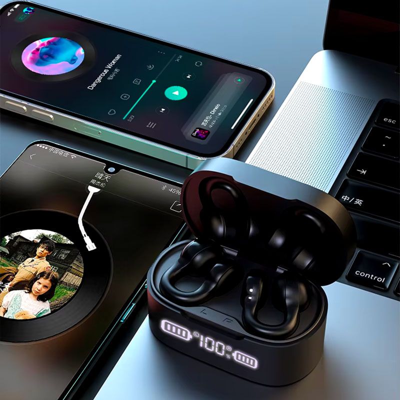 Auriculares Inalámbricos de clip con estuche de carga