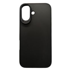 Funda negra para iPhone 16 de silicona