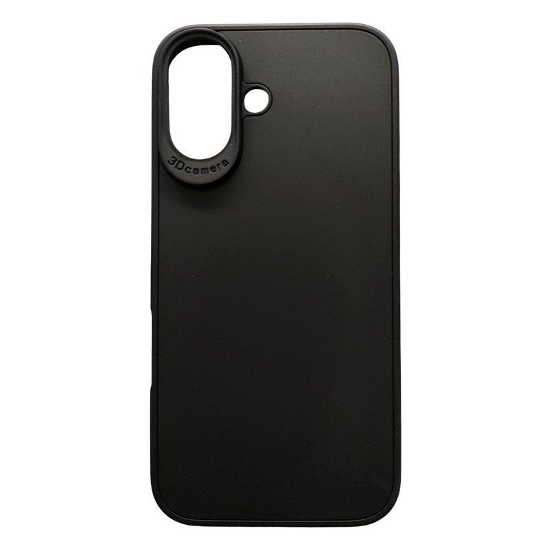 Funda negra para iPhone 16 de silicona
