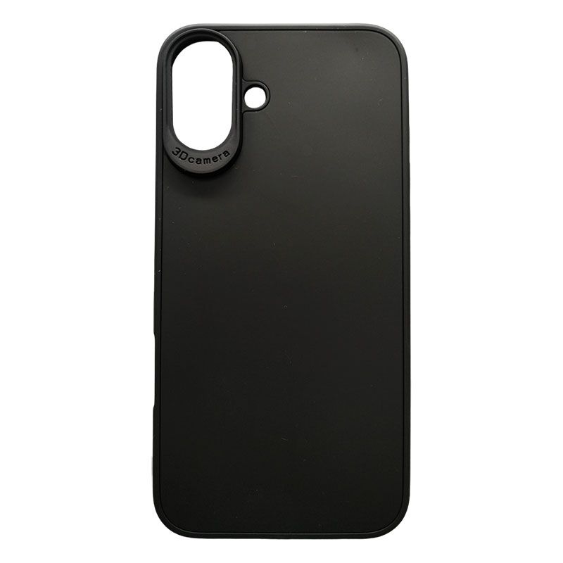Funda negra para iPhone 16 de silicona