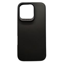 Funda negra para iPhone 16 Pro de silicona