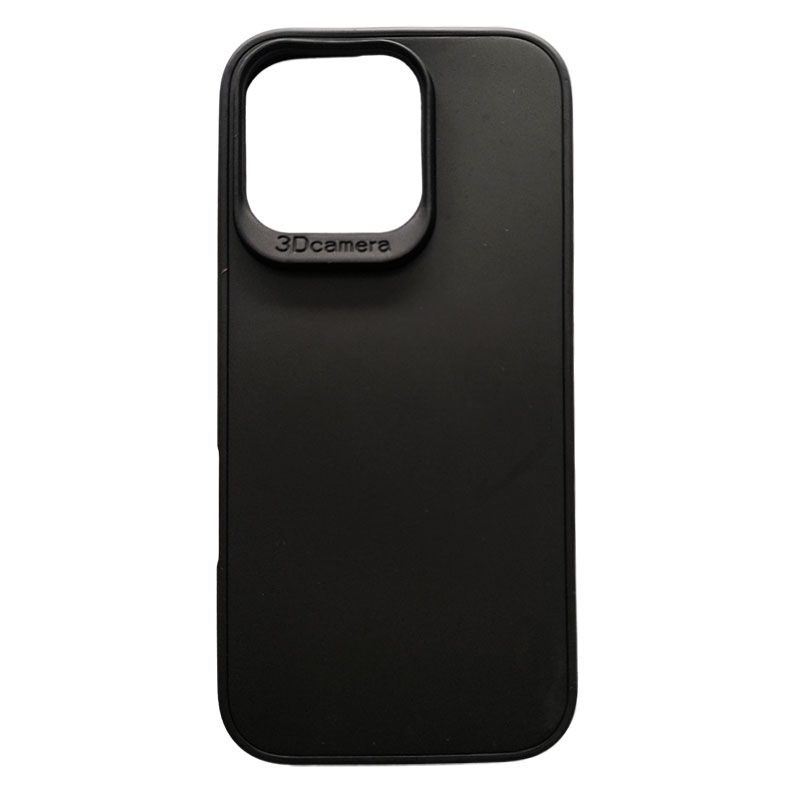 Funda negra para iPhone 16 Pro de silicona
