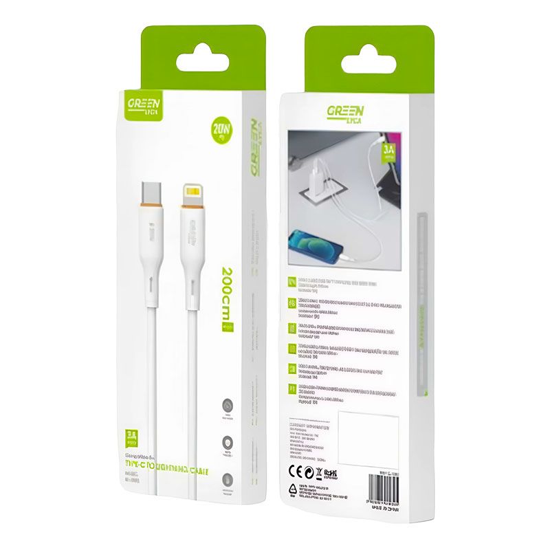 Cable de USB Tipo C a Lightning de 2 metros y 20W