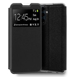 Funda con Tapa y Ventana para Samsung Galaxy A16 4G / 5G negro