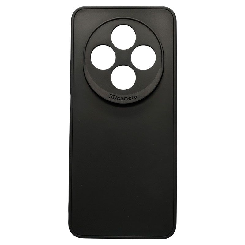 Funda negra para Xiaomi Redmi 14C de silicona