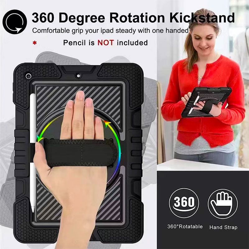 Funda Rugerizada para Samsung Galaxy Tab S6 Lite con Asa, Correa y Soporte