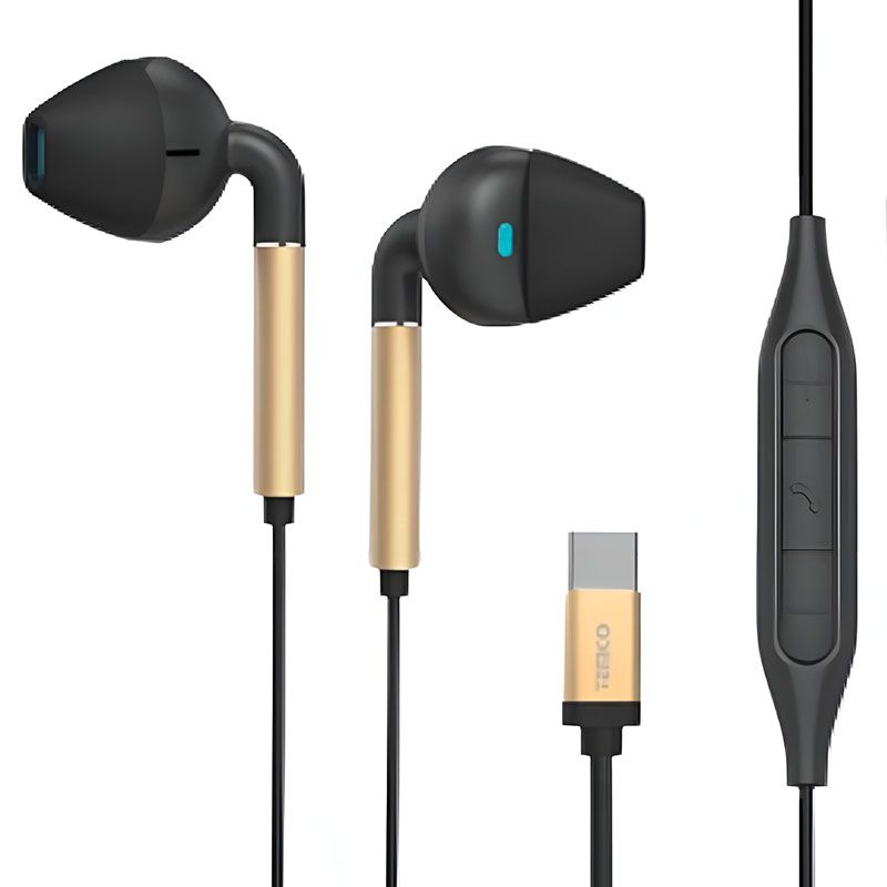 Auriculares Tipo C TEMCO EST14 Dorado