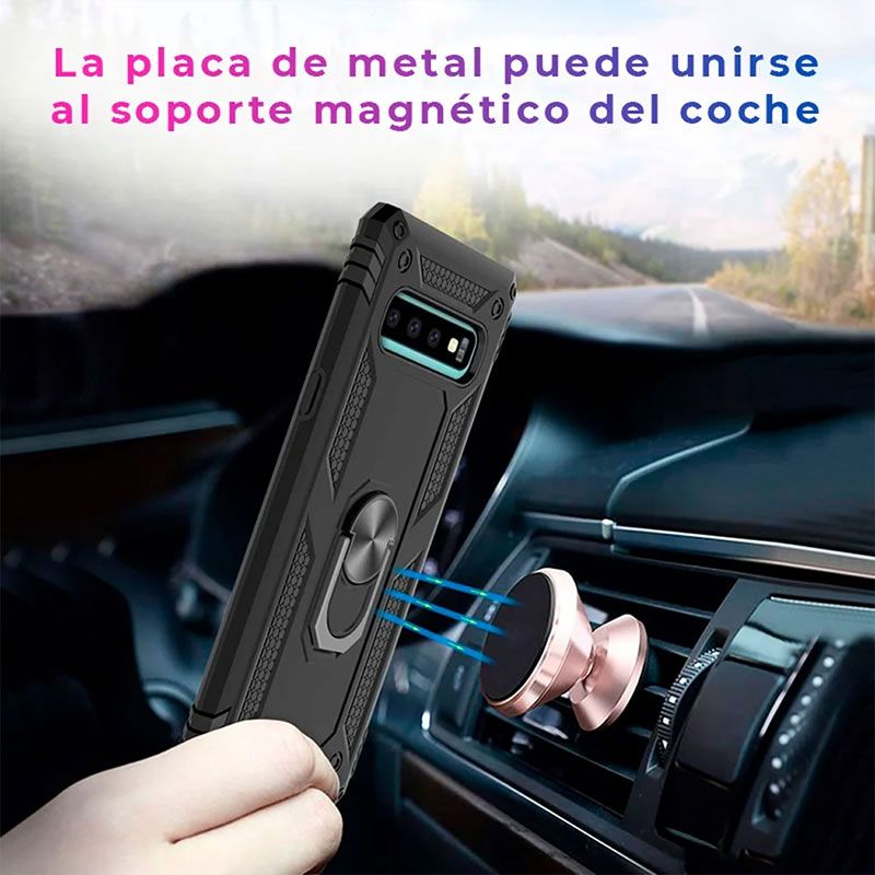 Funda magnética con soporte de anillo para iPhone Xr