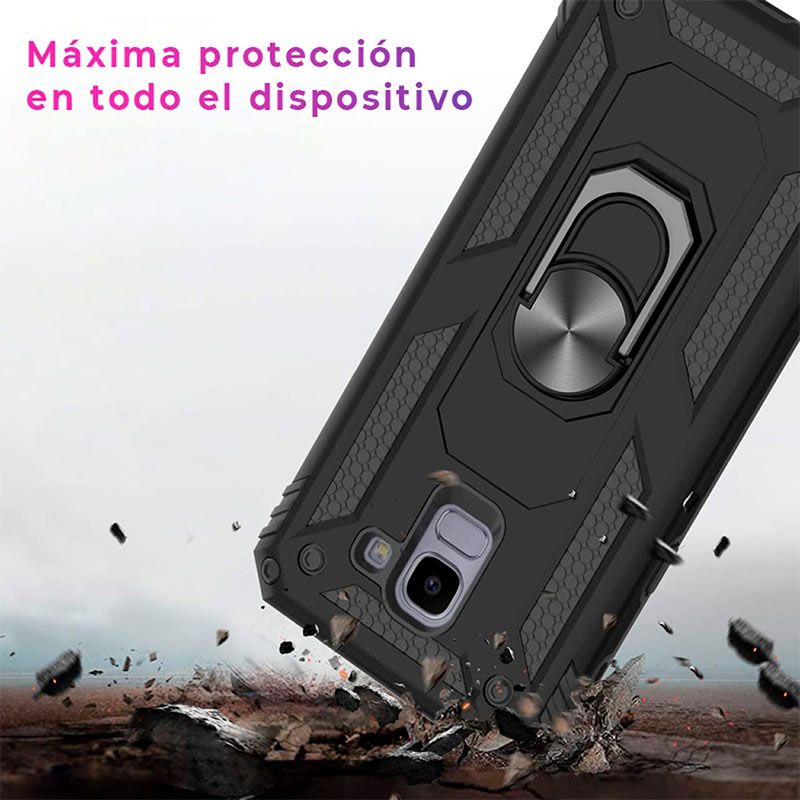 Funda magnética con soporte de anillo para iPhone Xr