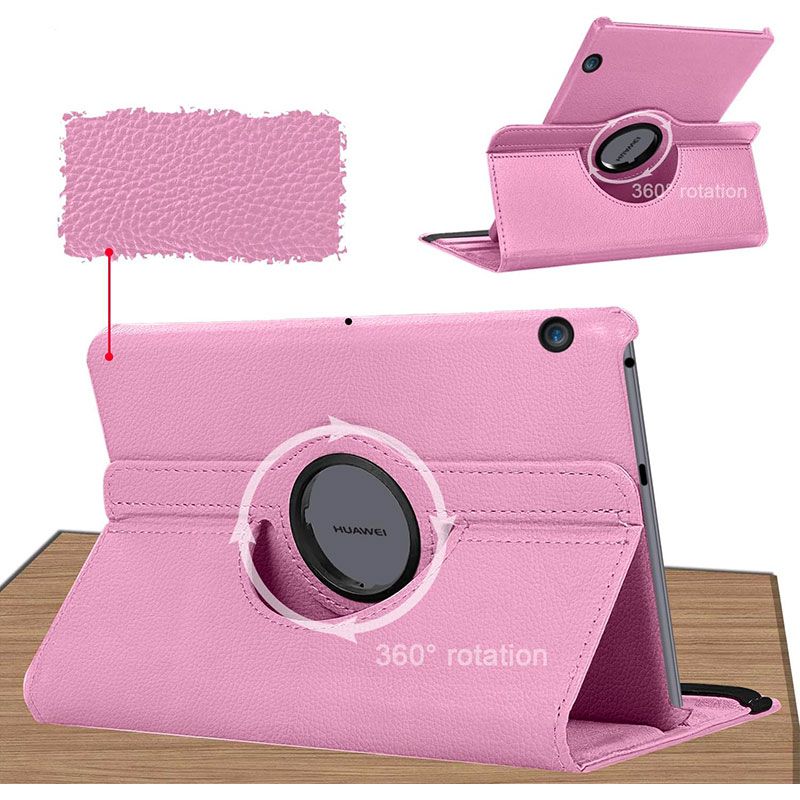 Funda Giratoria 360º para Huawei Mediapad T5 10.1 Rosa