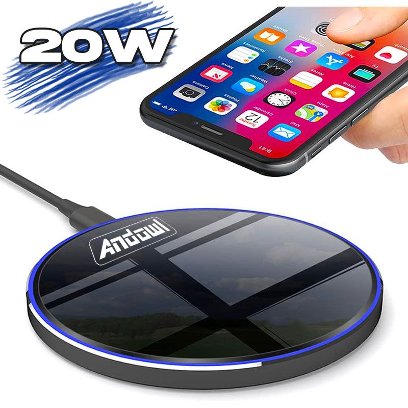 Cargador inalámbrico de carga rápida 20W Andowl Q-PD20