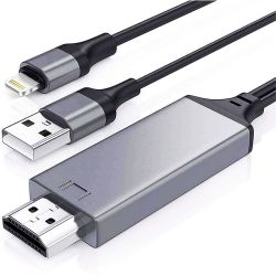 Cable Lightning a HDMI + USB FHD 1080 para iPhone y iPad