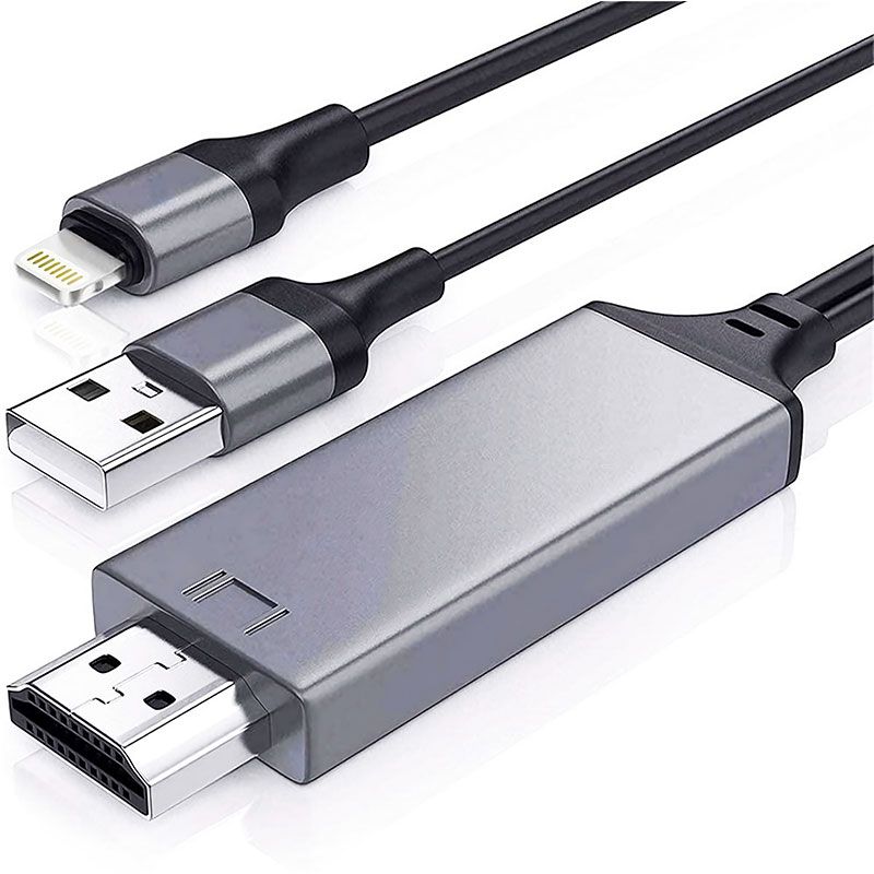 Cable Lightning a HDMI + USB FHD 1080 para iPhone y iPad