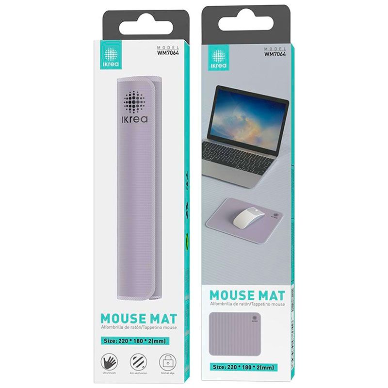 Alfombrilla de ratón antideslizante gris