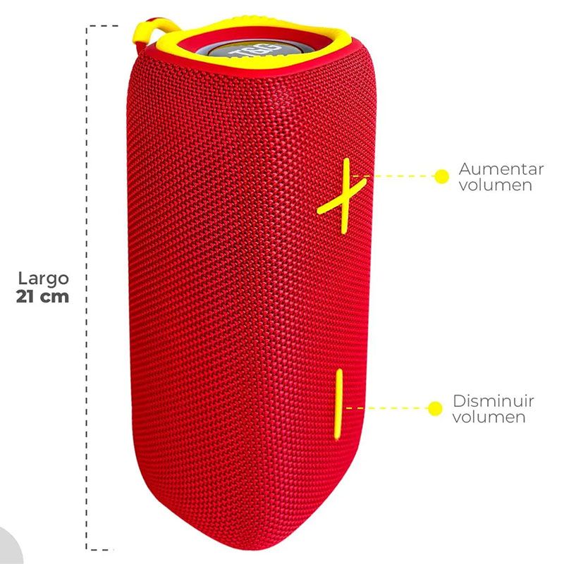Altavoz Bluetooth TG654 TWS con Asa