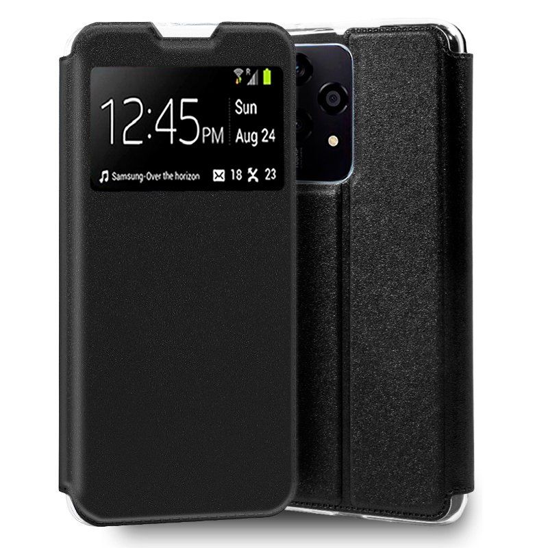 Funda con tapa para Honor 200 Lite Negro