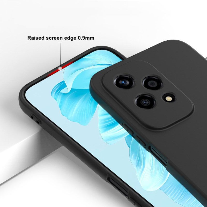 Funda de Silicona líquida para Honor 200 Lite Negro