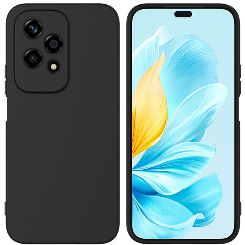 Funda de Silicona líquida para Honor 200 Lite Negro
