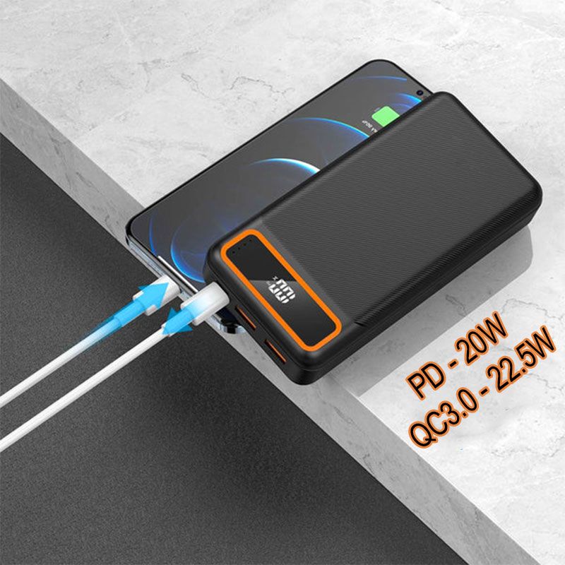 Bateria Externa de 10000 mAh con Carga Rápida 22.5W y 3A