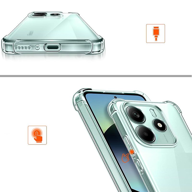 Funda con esquinas reforzadas para Xiaomi Redmi Note 14 5G