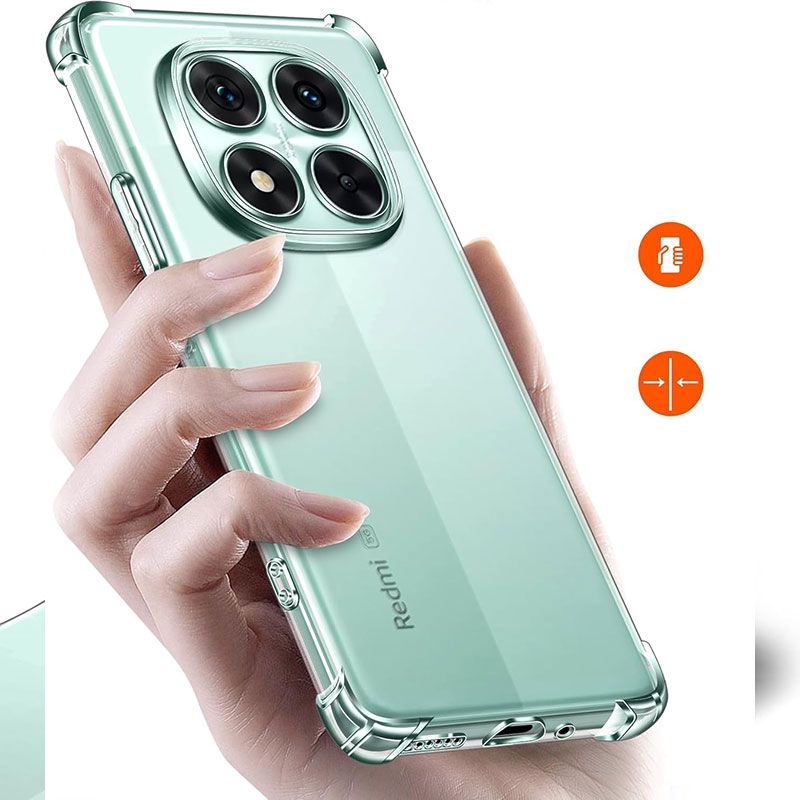 Funda con esquinas reforzadas para Xiaomi Redmi Note 14 Pro 5G