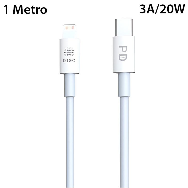 Cable Tipo C a Lightning de 20W y 1 metro WB1200