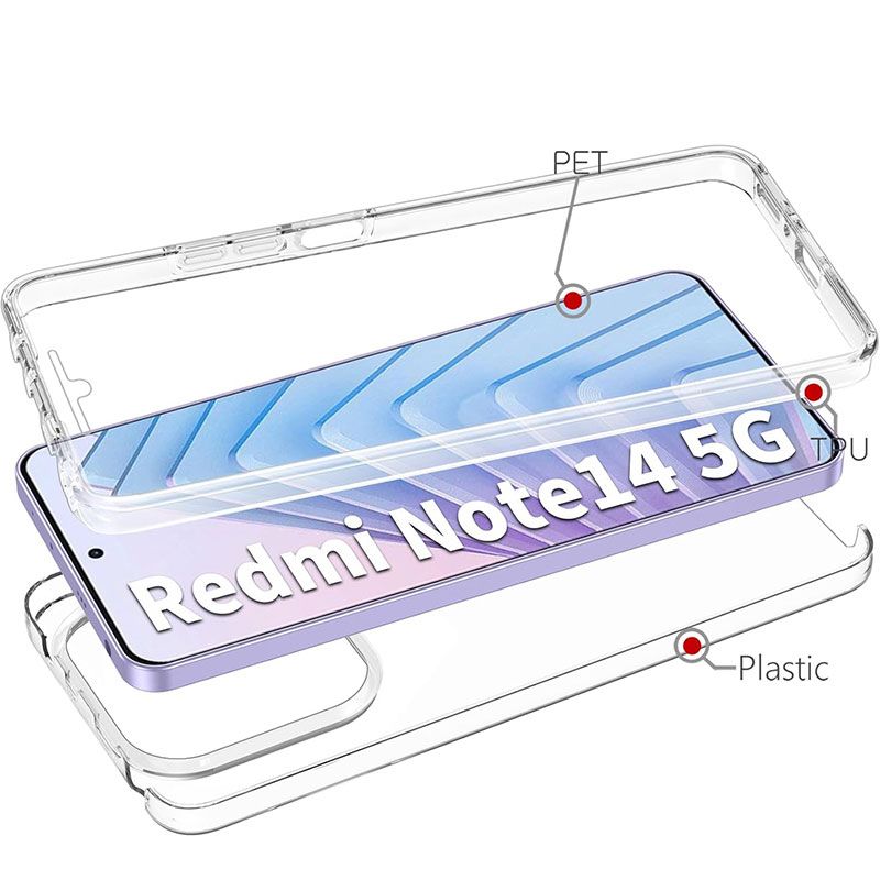 Funda Doble Cara 360 para Xiaomi Redmi Note 14 5G